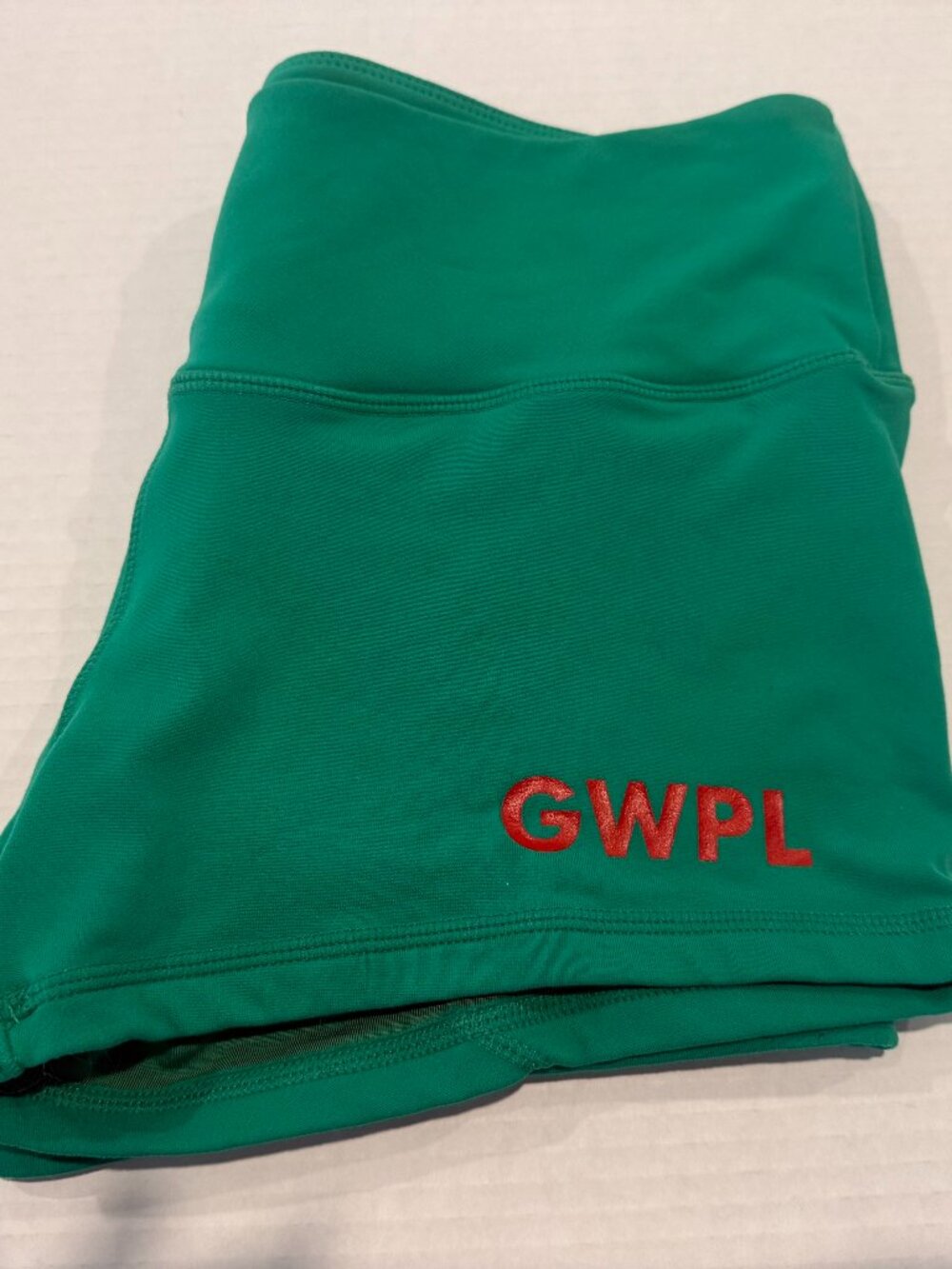 Girls Who Powerlift "Green Machine" Shorts | Size Large | EUC